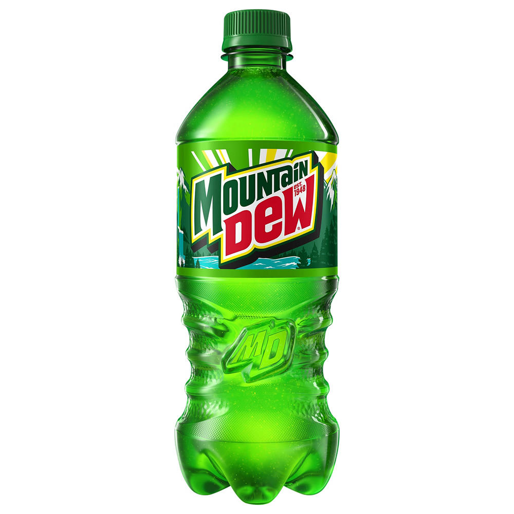 Mountain Dew Citrus Soda Soft Drink, 20 oz