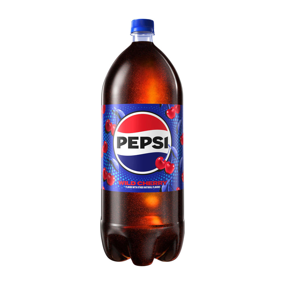 Pepsi Wild Cherry Soda Soft Drink, 2 L