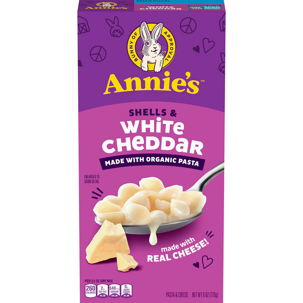 Annie's Shells & White Cheddar Macaroni & Cheese, 6 oz