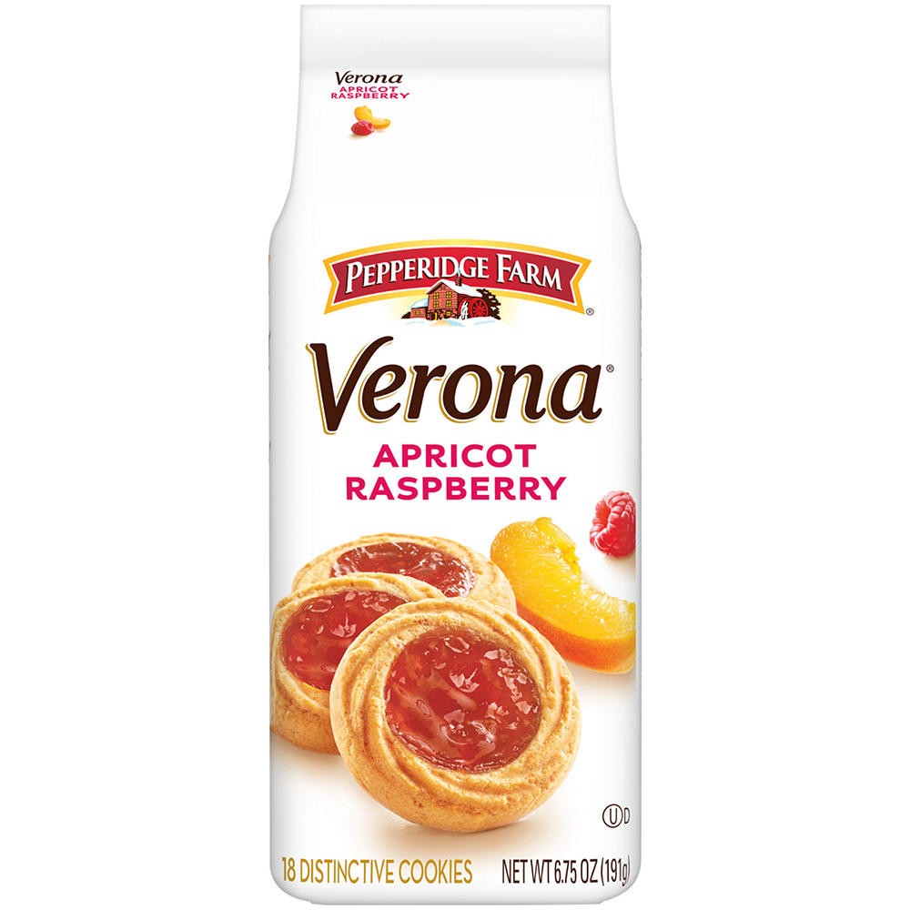 Pepperidge Farm Verona Apricot Raspberry Thumbprint Cookies, 6.75 oz