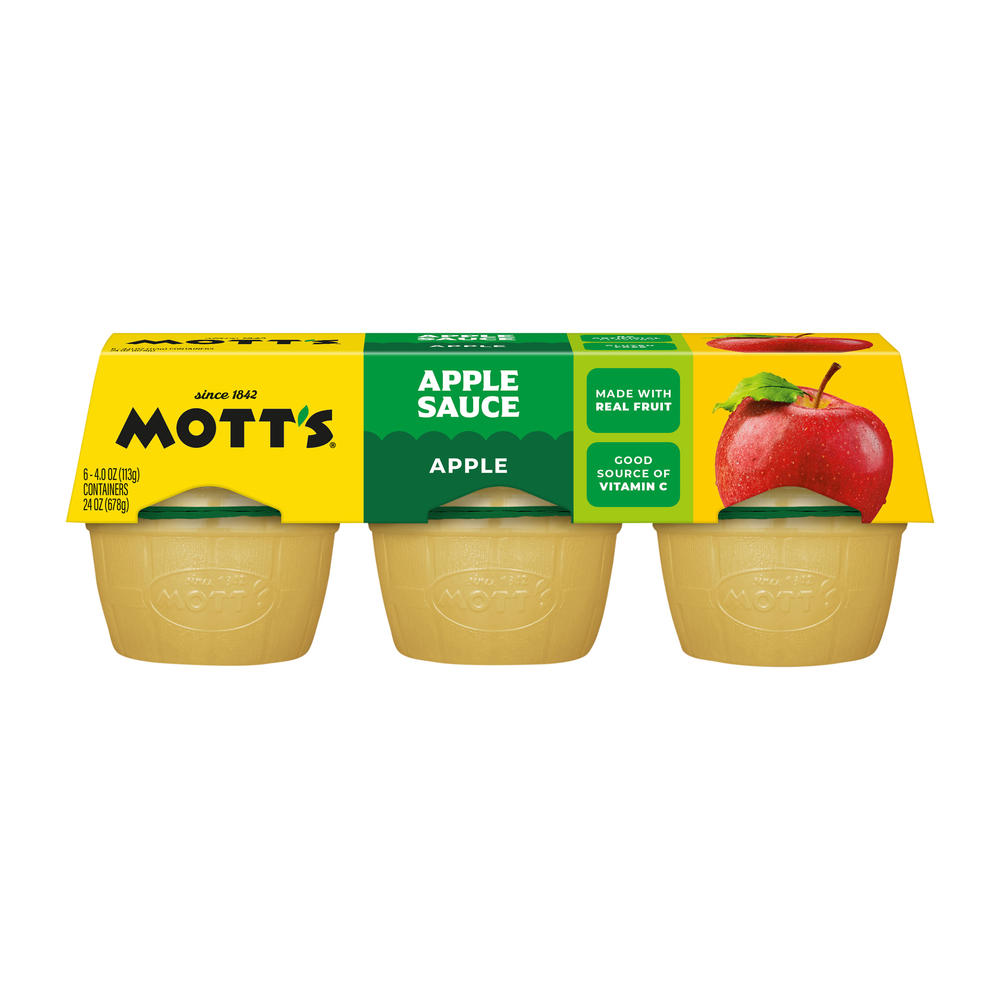 Mott's Applesauce 6 pk Cups, 4 oz