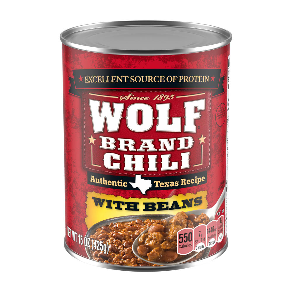 Wolf Chili With Beans, 15 oz