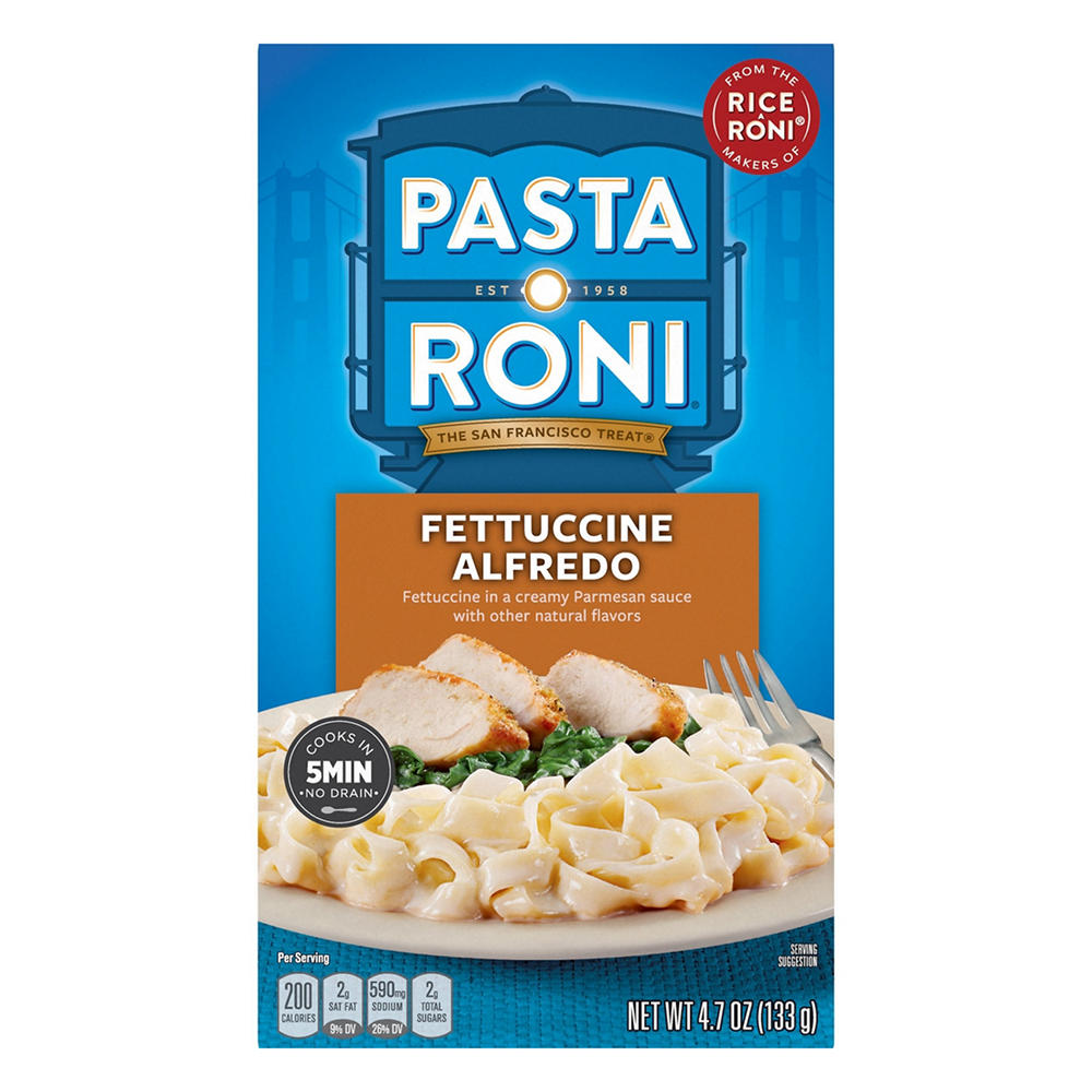 Pasta Roni Fettuccine Alfredo Pasta, 4.7 oz