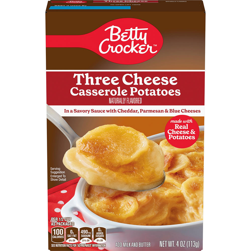 Betty Crocker Three Cheese Casserole Potatoes, 4 oz
