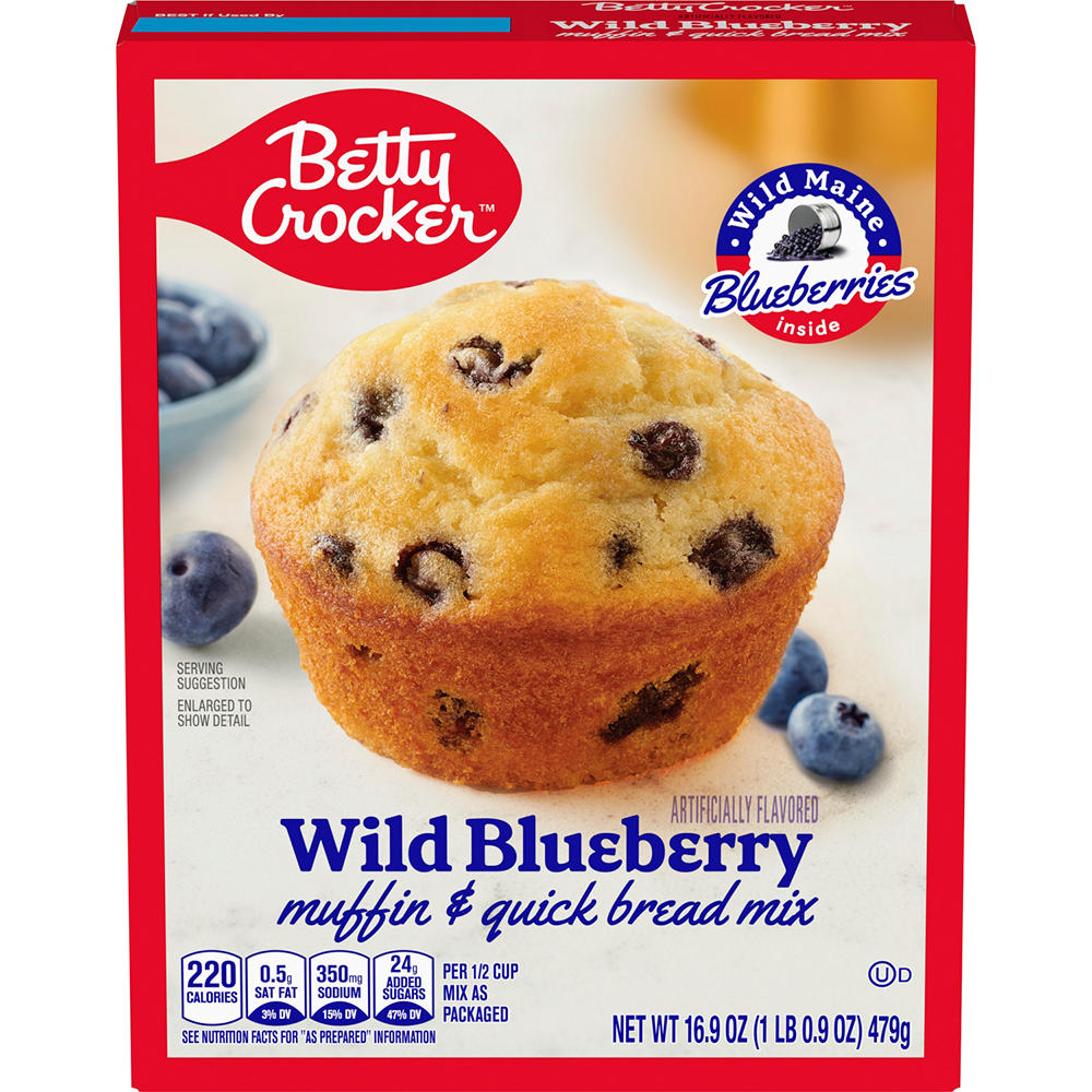 Betty Crocker Wild Blueberry Muffin and Quick Bread Mix, 16.9 oz