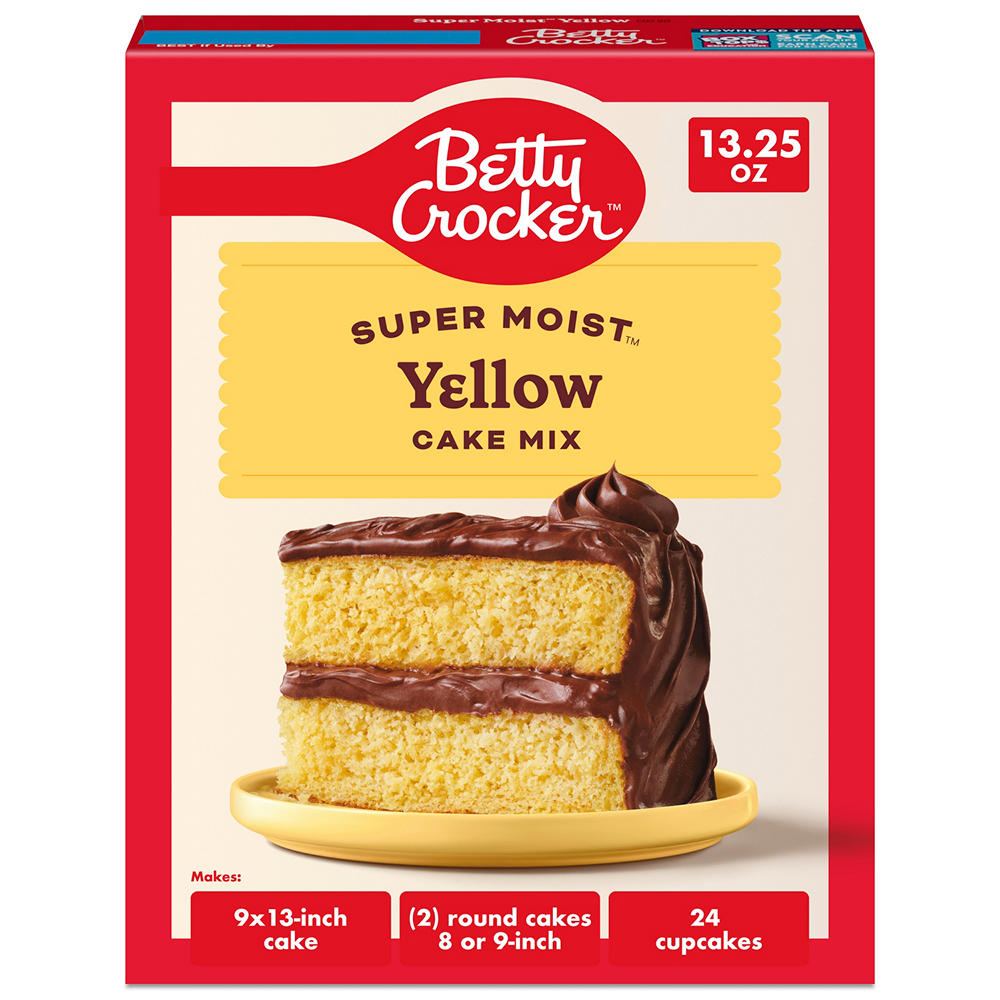 Betty Crocker Super Moist Yellow Cake Mix, 13.25 oz