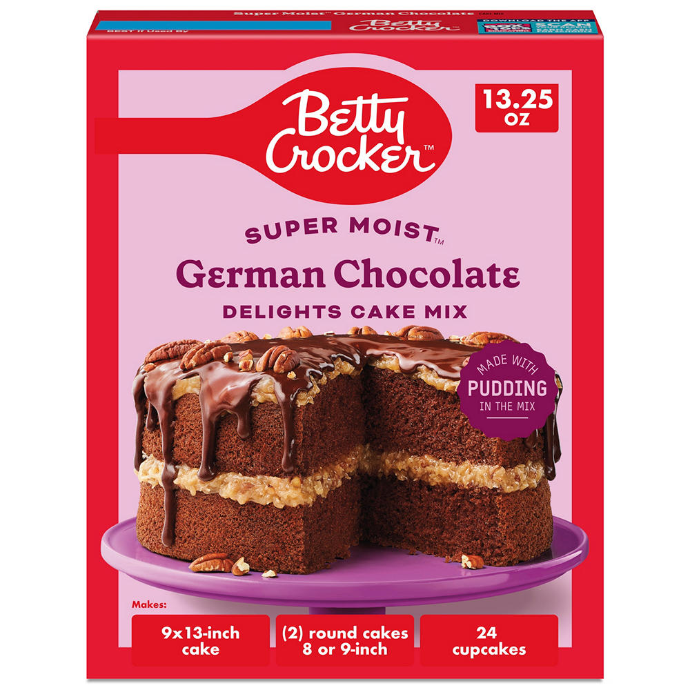 Betty Crocker Super Moist German Chocolate Cake Mix, 13.25 oz