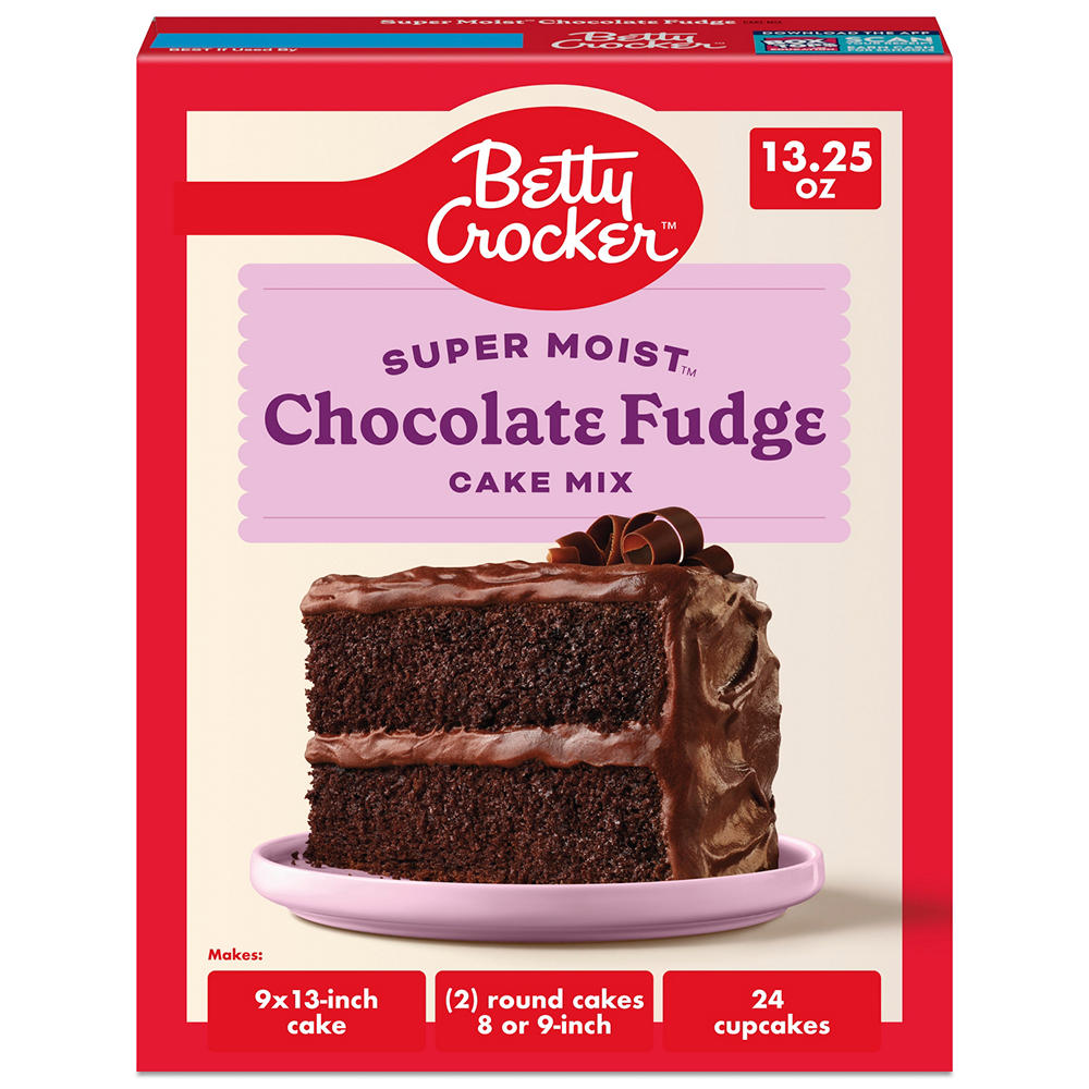 Betty Crocker Super Moist Chocolate Fudge Cake Mix, 13.25 oz