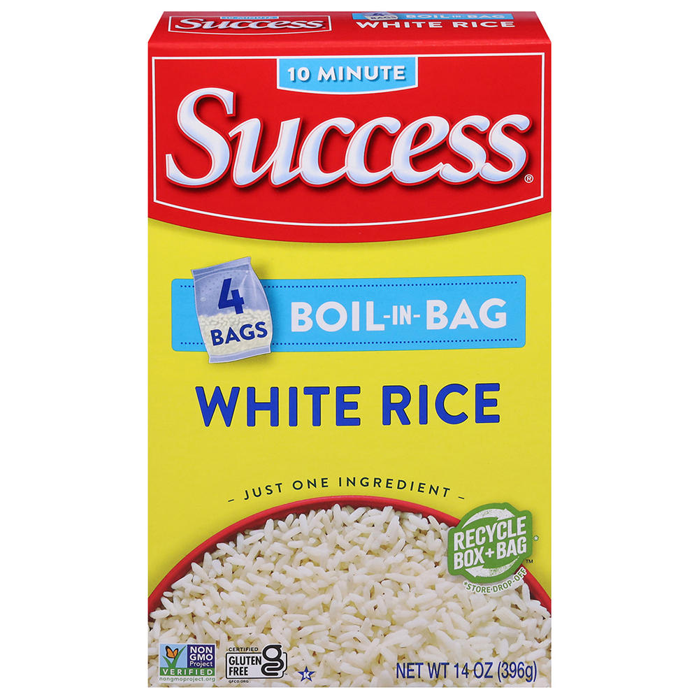 Success Boil-in-Bag White Rice, 4 ct