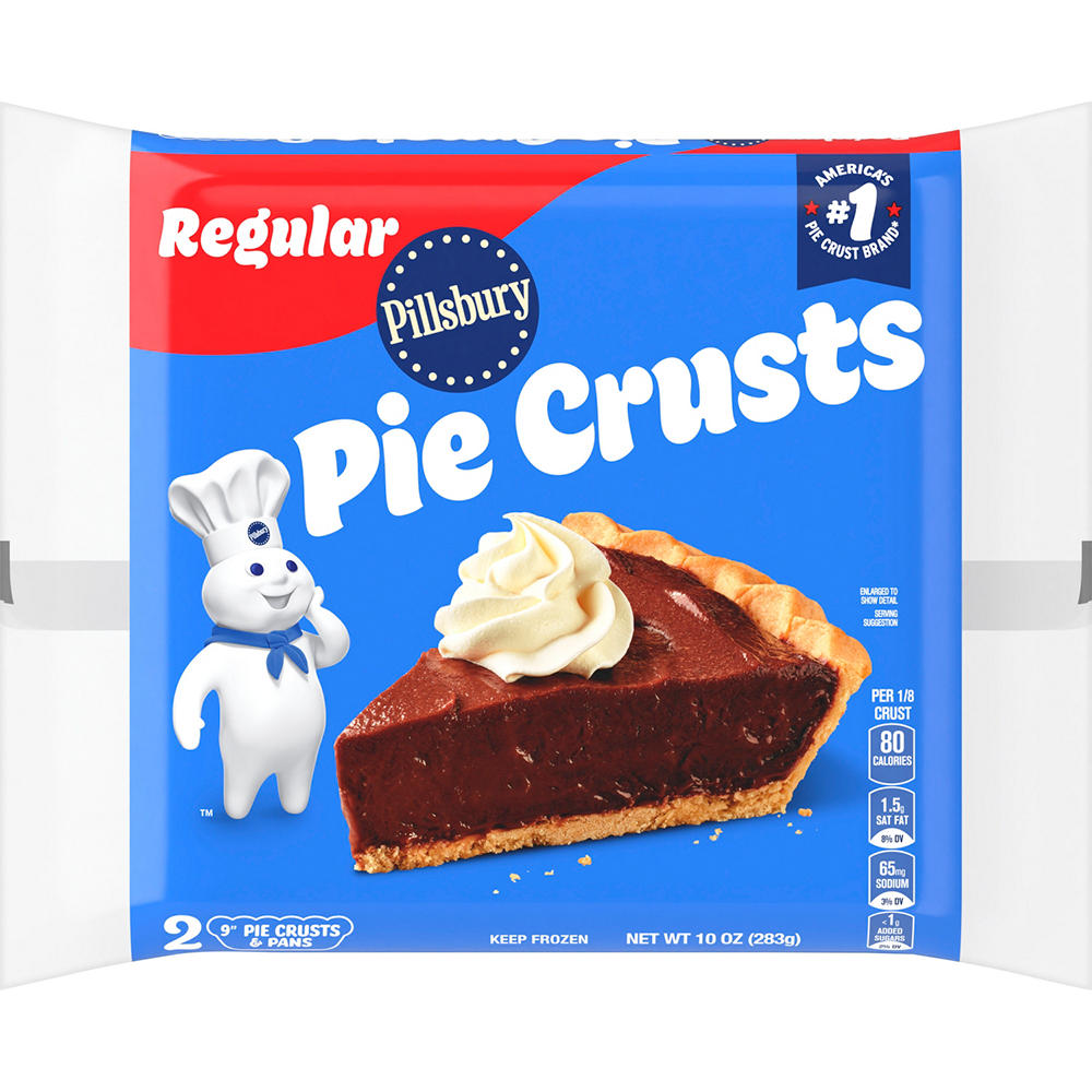 Pillsbury Frozen 9" Pie Crusts & Pans - Regular, 2 ct