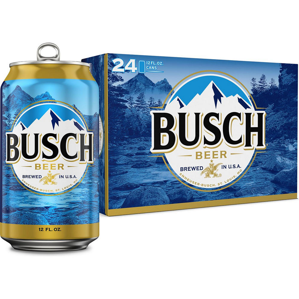 Busch Beer 24 pk Cans, 12 oz