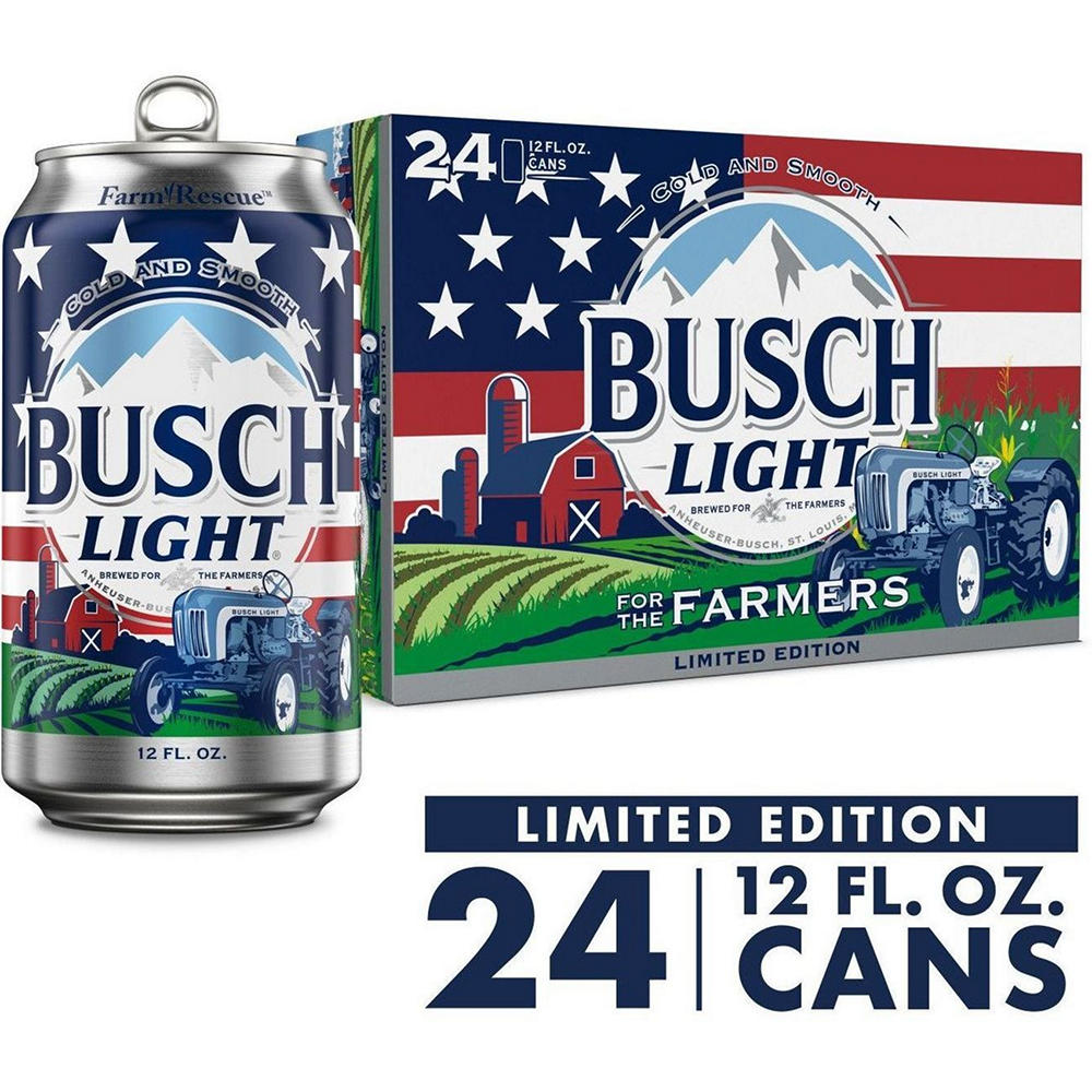 Busch Light American Lager Beer Cans, 24 pack, 12 oz