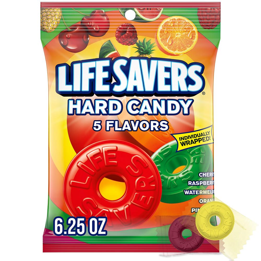 Life Savers 5 Flavors Hard Candy Individually Wrapped, 6.25 oz