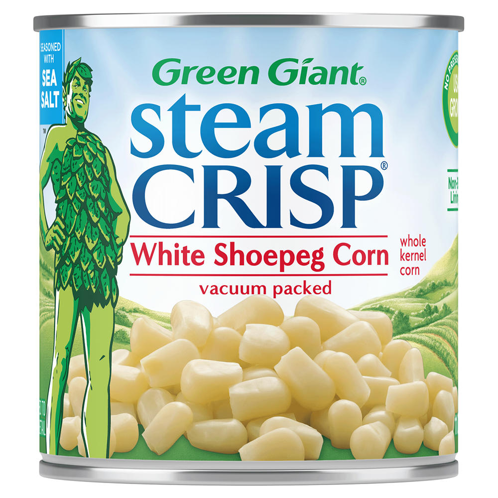 Green Giant Steam Crisp White Shoepeg Whole Kernel Corn, 11 oz