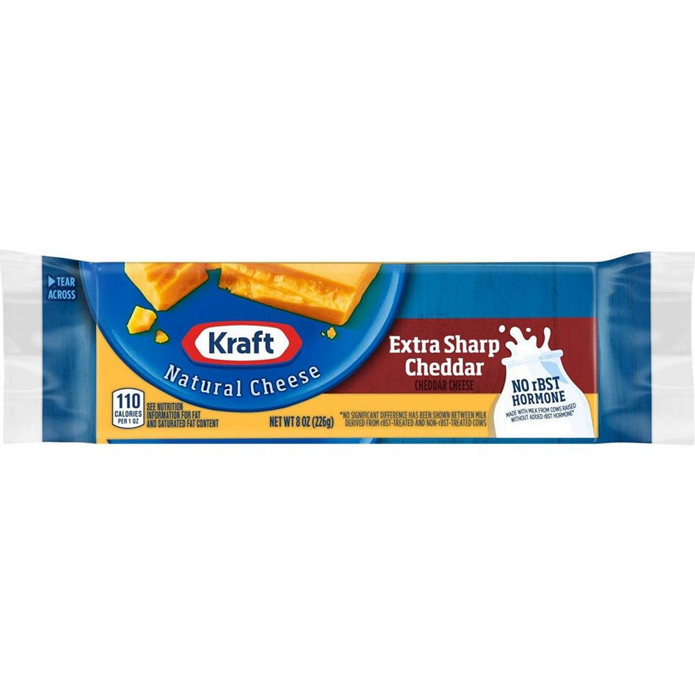 Kraft Extra Sharp Cheddar Cheese, 8 oz