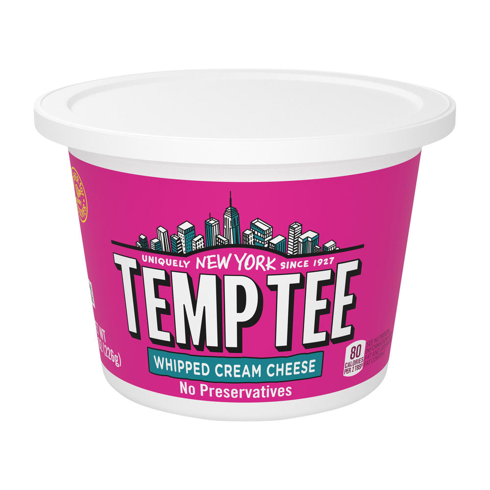 Temp Tee Kosher Whipped Cream Cheese, 8 oz