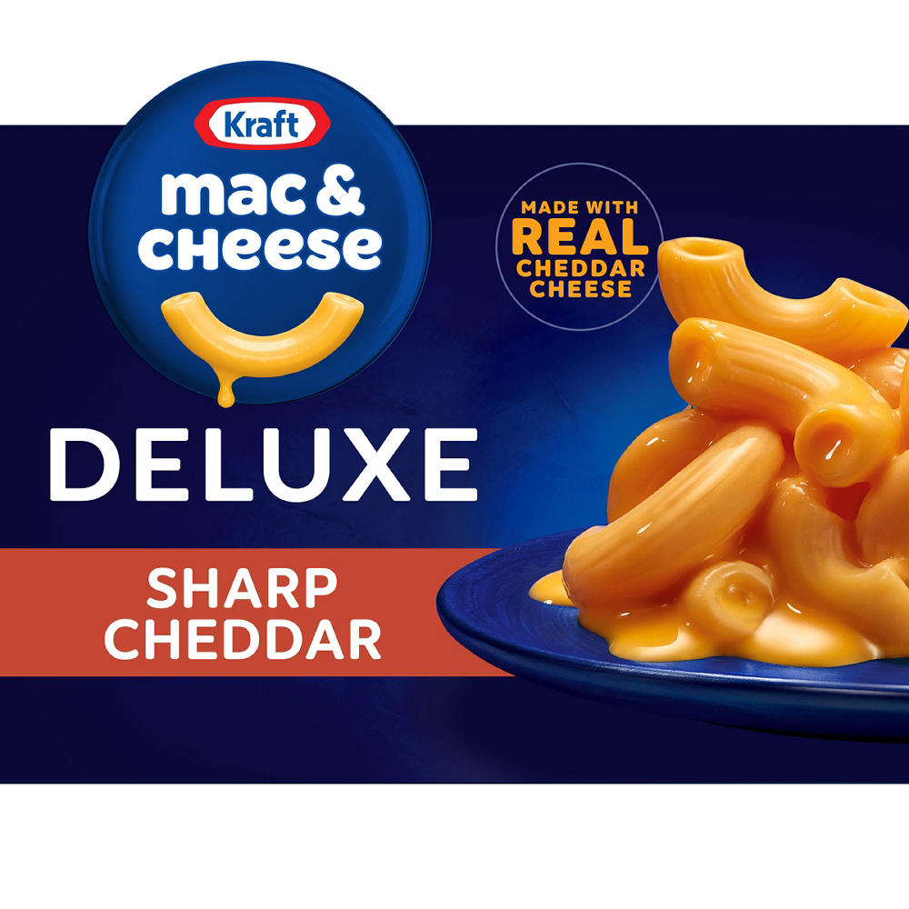 Kraft Deluxe Sharp Cheddar Macaroni & Cheese, 14 oz