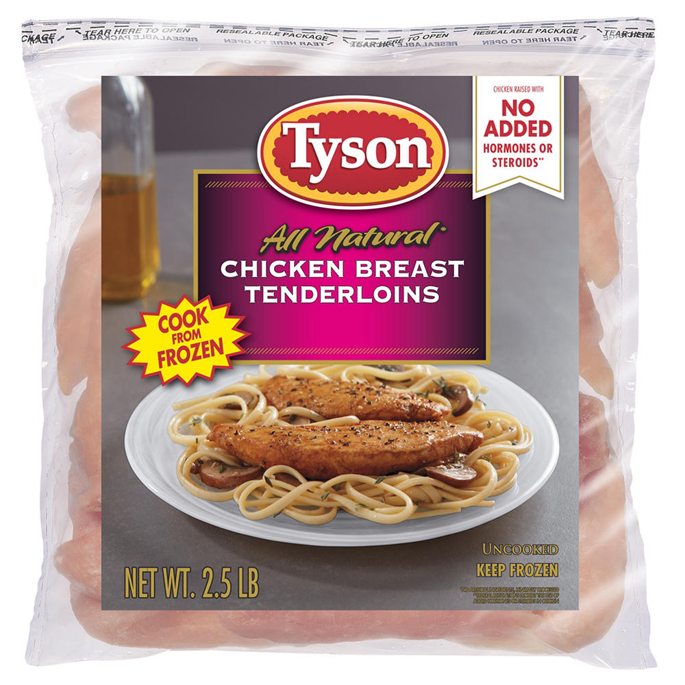 Tyson Frozen Chicken Breast Tenderloins, 40 oz