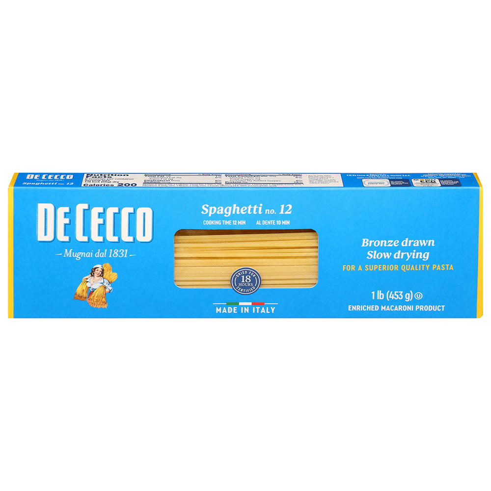 De Cecco Spaghetti No. 12, 16 oz