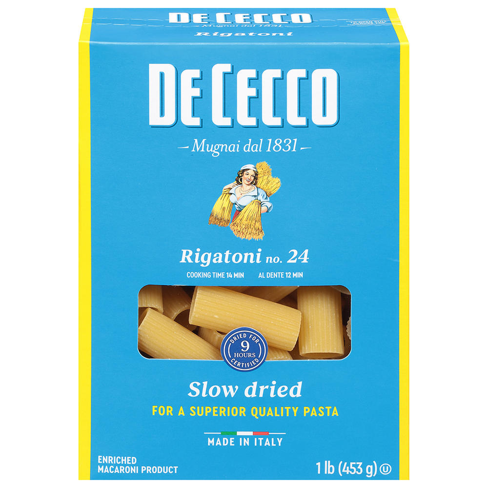 De Cecco Rigatoni No. 24, 16 oz