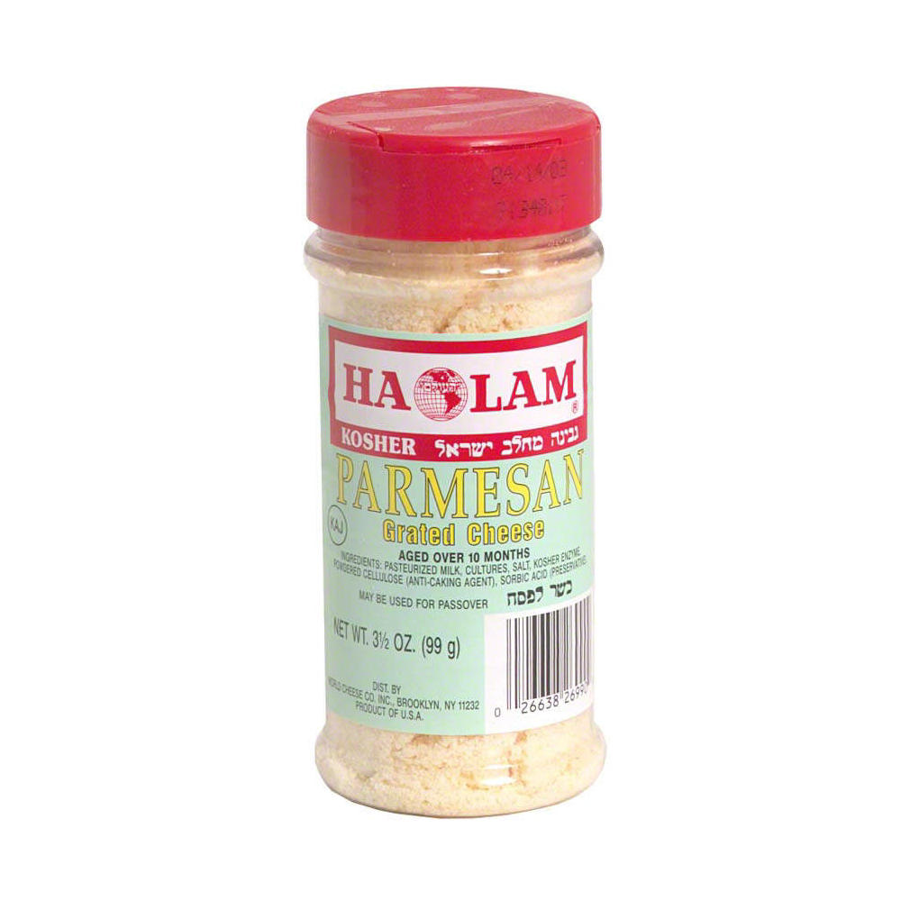 Haolam Kosher Parmesan Grated Cheese, 3.5 oz