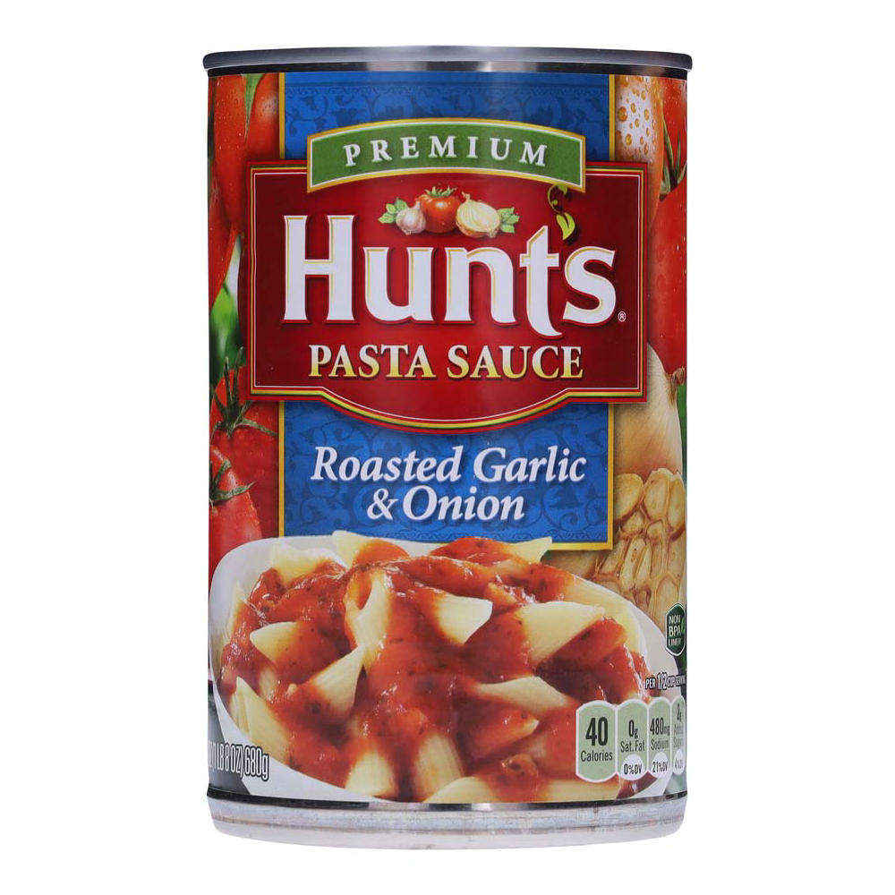 Hunt's Roasted Garlic & Onion Pasta Sauce, 24 oz