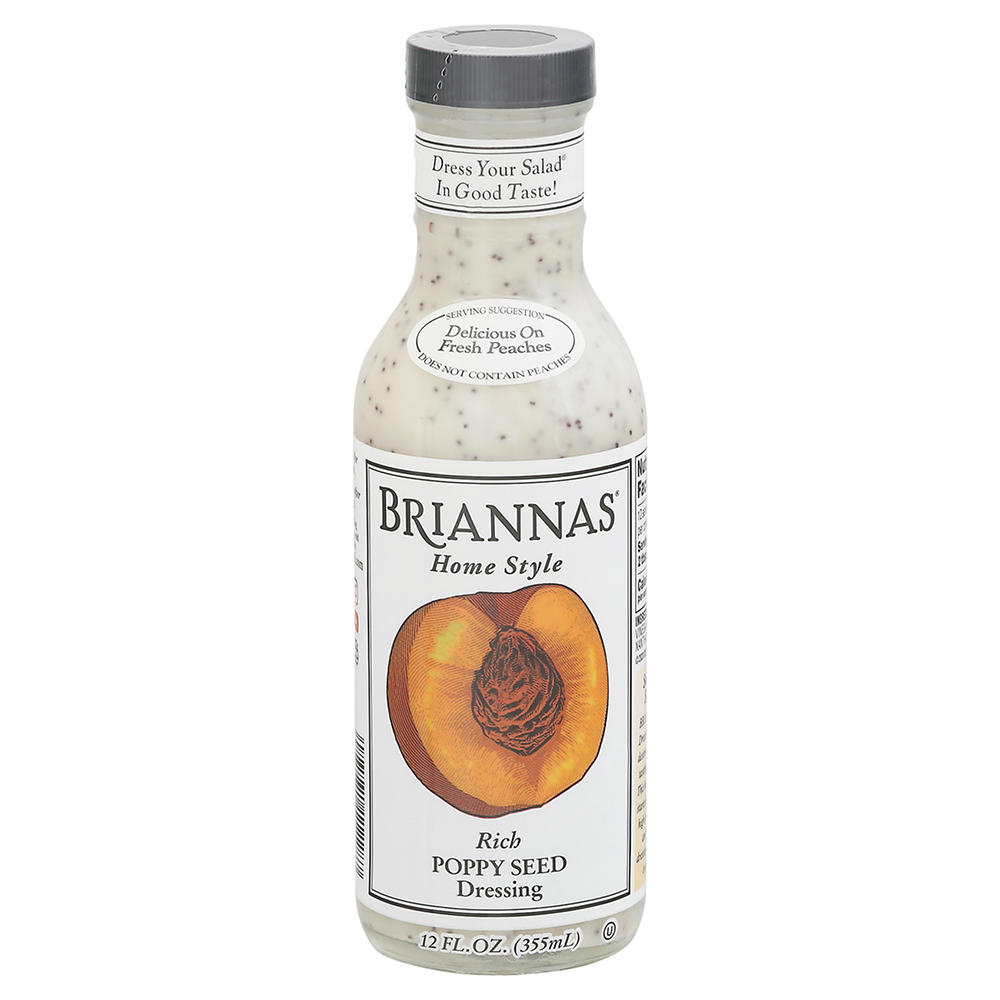 Briannas Home Style Rich Poppy Seed Dressing, 12 oz