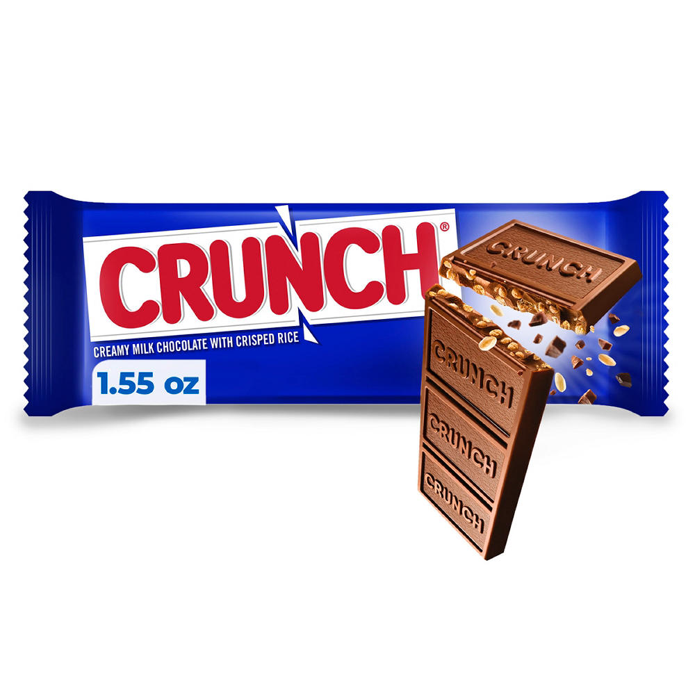 Crunch Milk Chocolate & Crisped Rice Full Size Candy Bar, 1.55 oz