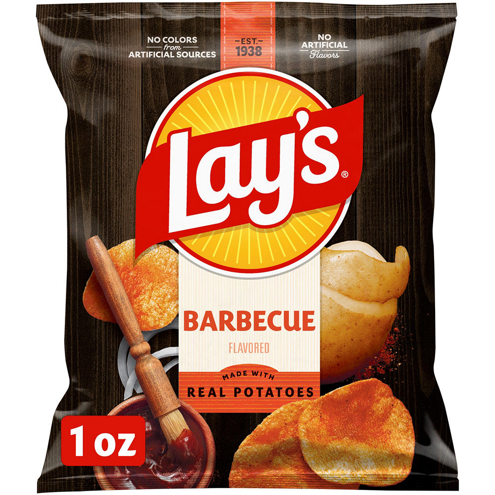 Lay's Barbecue Flavored Potato Chips, 1 oz