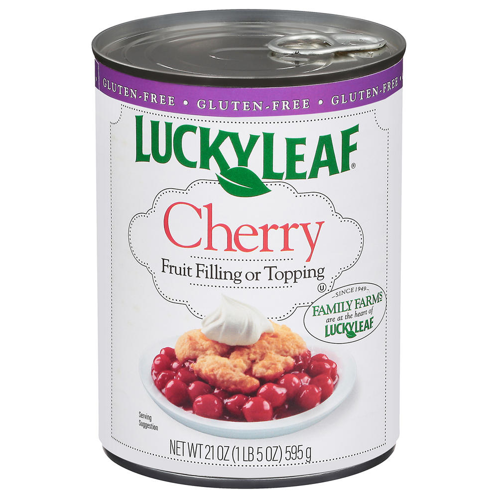 Lucky Leaf Cherry Pie Fruit Filling & Topping, 21 oz