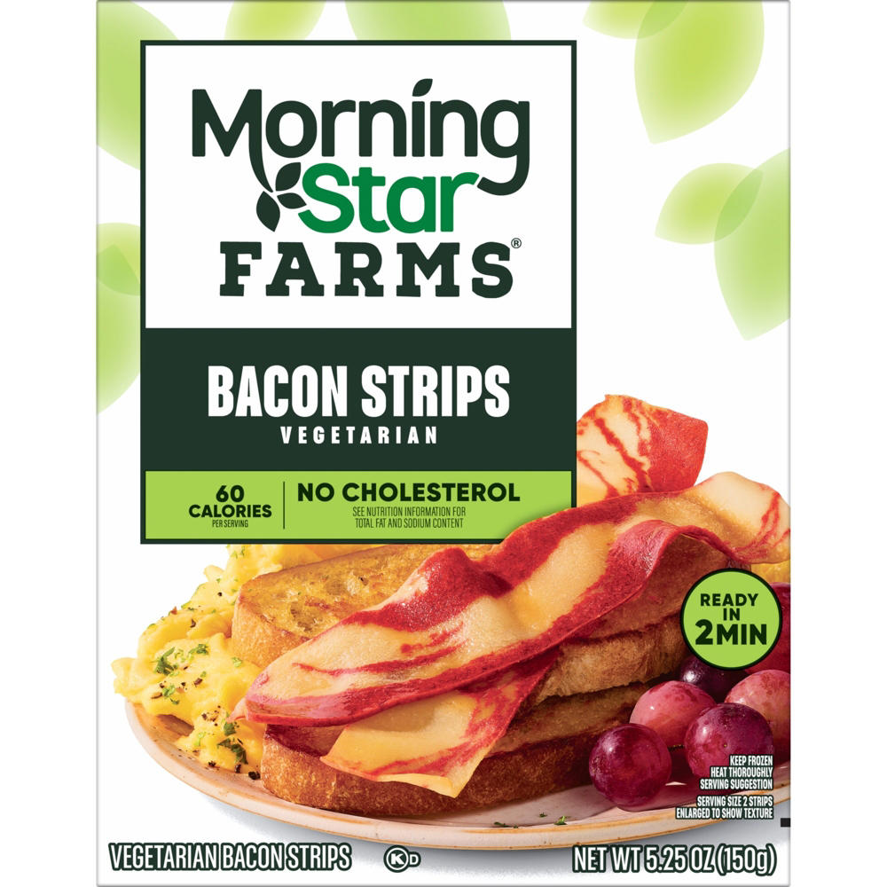 MorningStar Farms Veggie Breakfast Original Veggie Bacon Strips, 5.25 oz