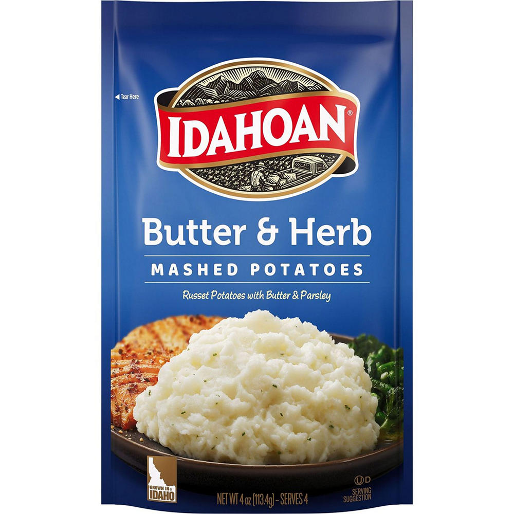 Idahoan Butter & Herb Mashed Potatoes, 4 oz