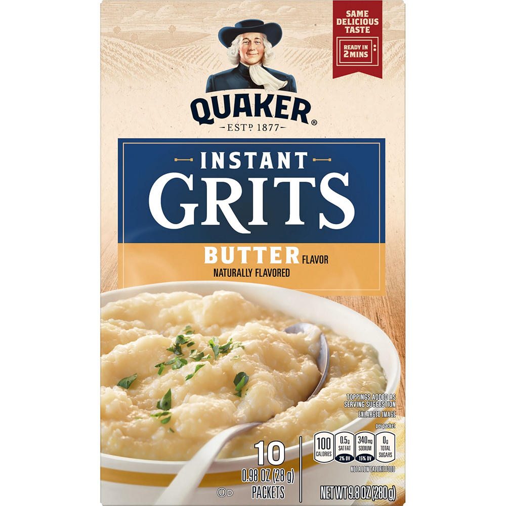 Quaker Instant Grits - Butter Flavor, 10 ct