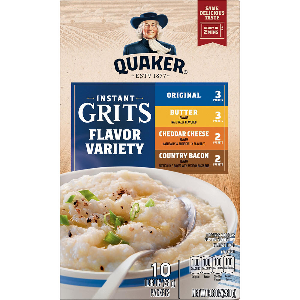 Quaker Instant Grits - Flavor Variety Pack, 12 ct
