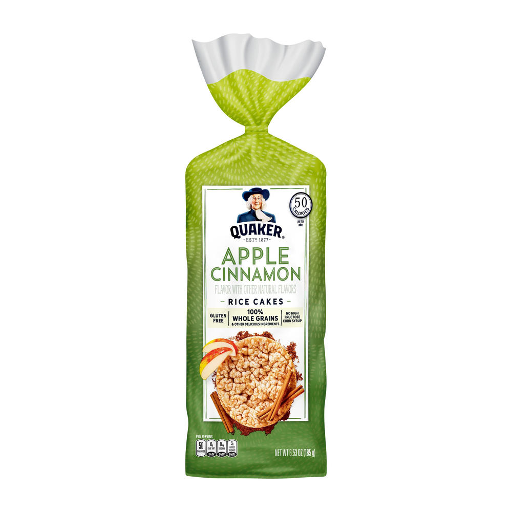 Quaker Apple Cinnamon Rice Cakes, 6.53 oz