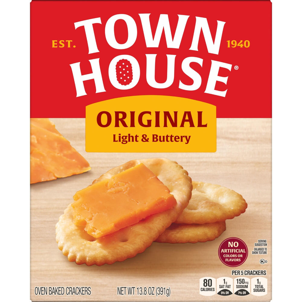 Town House Original Oven Baked Crackers, 13.8 oz