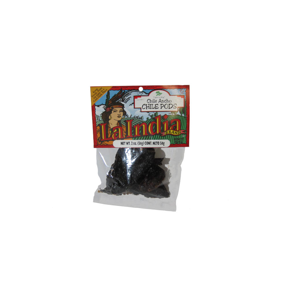 La India Ancho Chili Pods, 2 oz