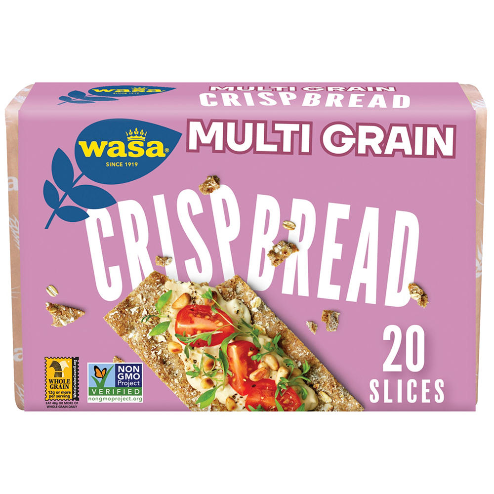Wasa Multi Grain Swedish Style Crispbread Crackers, 20 ct