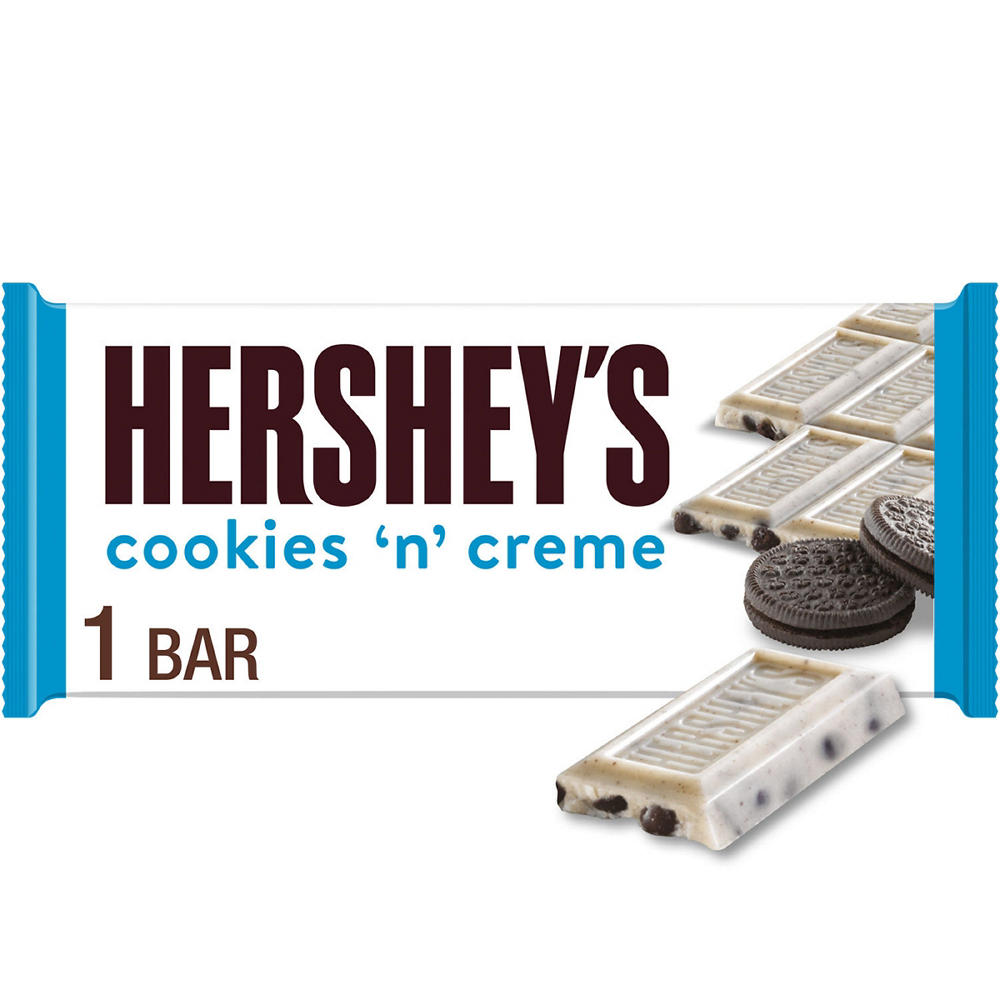 Hershey's Cookies 'n' Creme Candy Bar, 1.55 oz