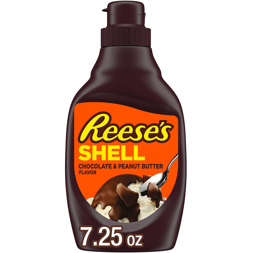 Reese's Chocolate & Peanut Butter Shell Topping, 7.25 oz