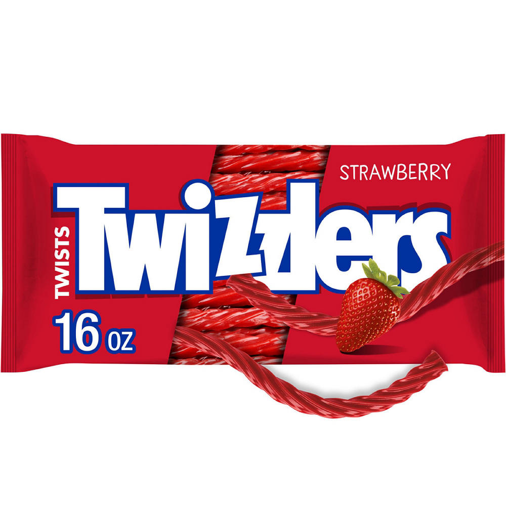 Twizzlers Twists Strawberry Flavored Chewy Candy, 16 oz