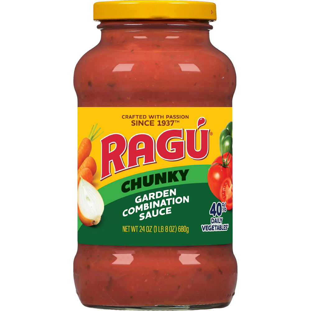 Ragu Chunky Garden Combination Pasta Sauce, 24 oz