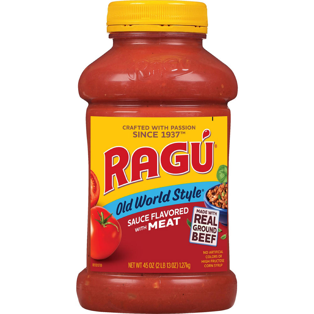 Ragu Old World Style Sauce Flavored with Meat, 45 oz