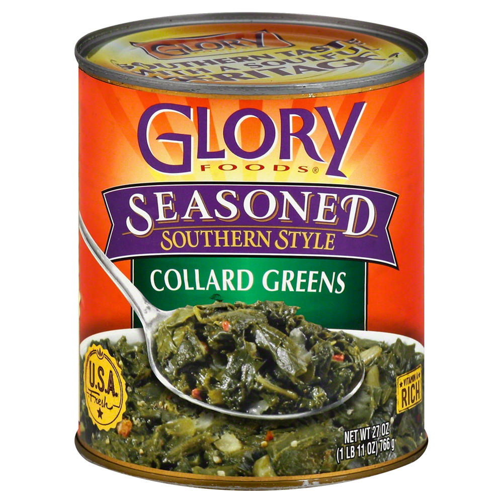 Glory Foods Seasoned Southern Style Collard Greens, 27 oz