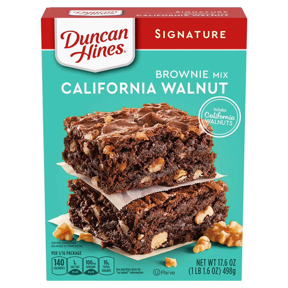 Duncan Hines Signature California Walnut Brownie Mix, 17.6 oz