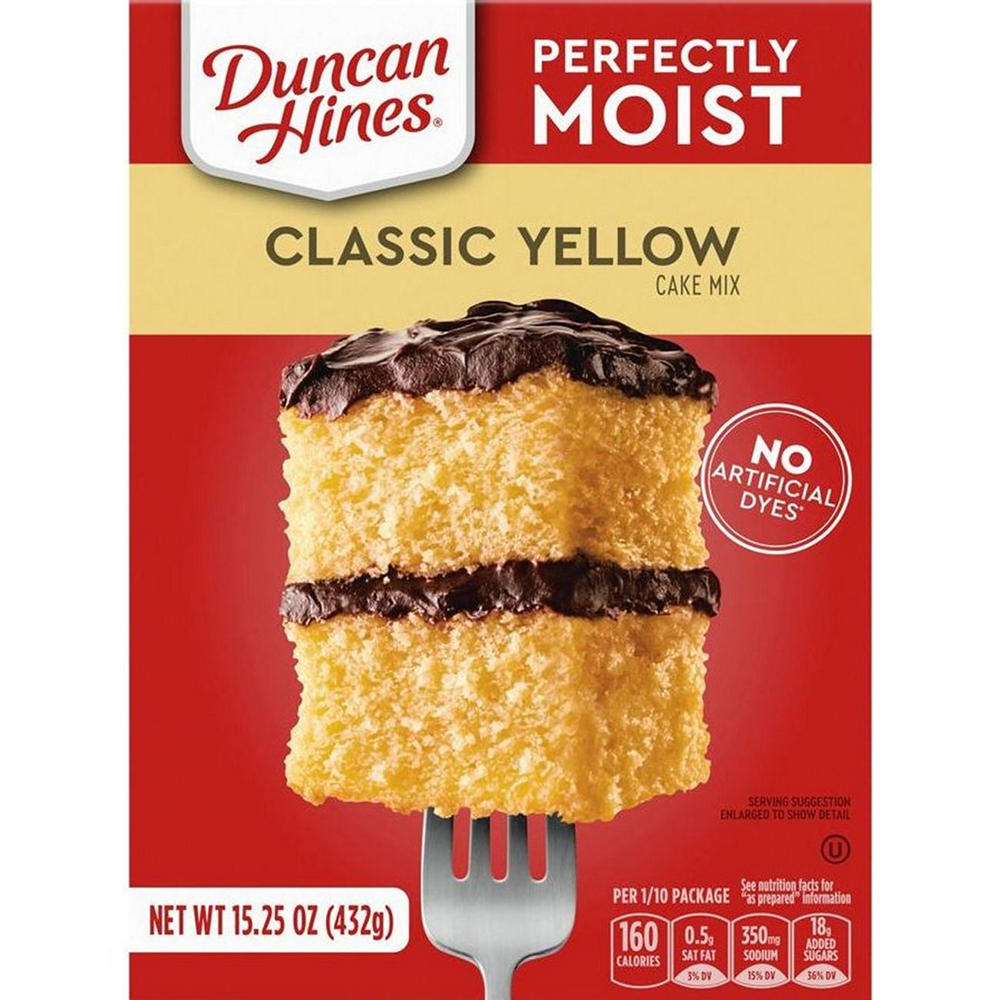 Duncan Hines Perfectly Moist Classic Yellow Cake Mix, 15.25 oz
