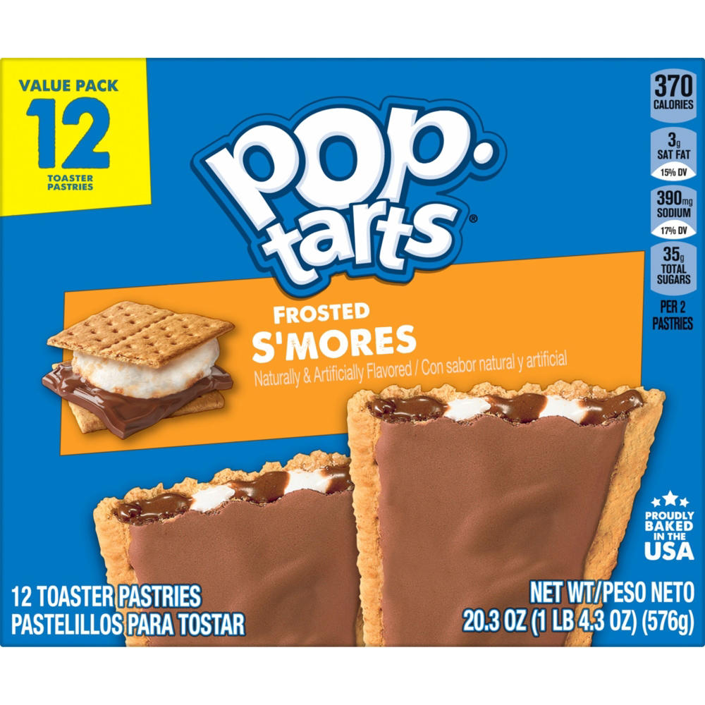Pop-Tarts Frosted S'mores Toaster Pastries, 20.3 oz, 12 ct
