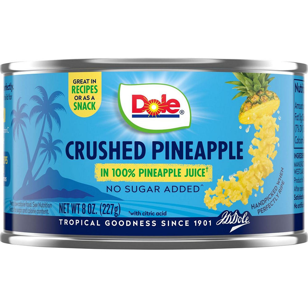 Dole Crushed Pineapple in 100% Juice, 8 oz