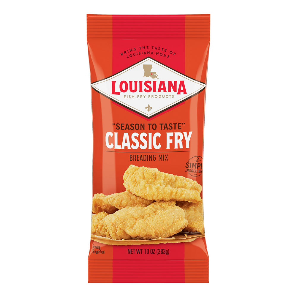 Louisiana Fish Fry Products Classic Fish Fry Breading Mix, 10 oz