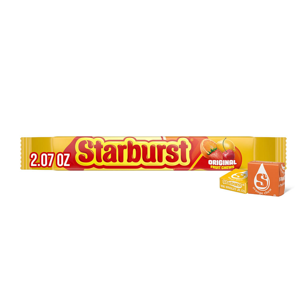 Starburst Original Fruit Chews Candy - Full Size, 2.07 oz
